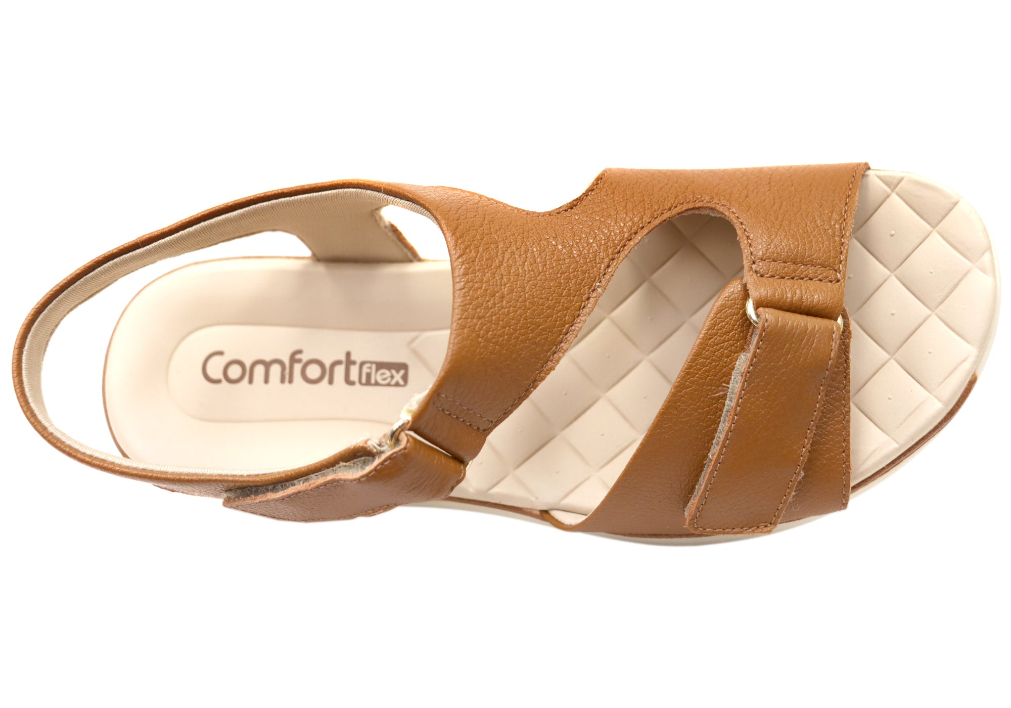Comfortflex Darla Womens Leather Sandals With Comfortable Footbed