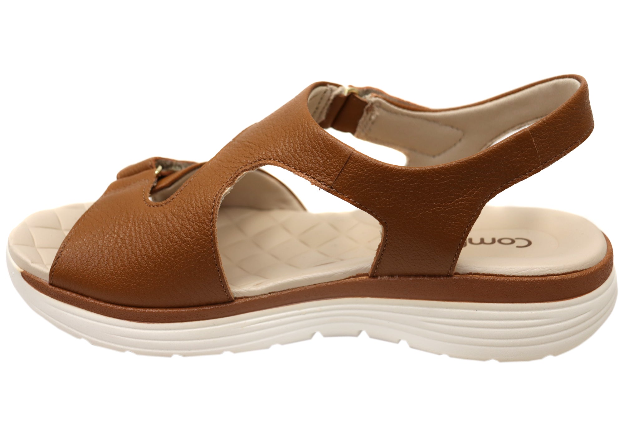 Comfortflex Darla Womens Leather Sandals With Comfortable Footbed