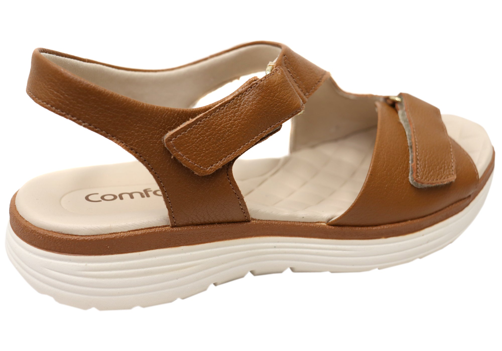 Comfortflex Darla Womens Leather Sandals With Comfortable Footbed