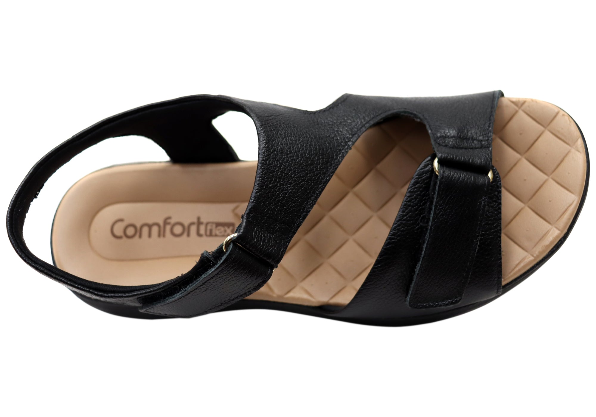Comfortflex Darla Womens Leather Sandals With Comfortable Footbed