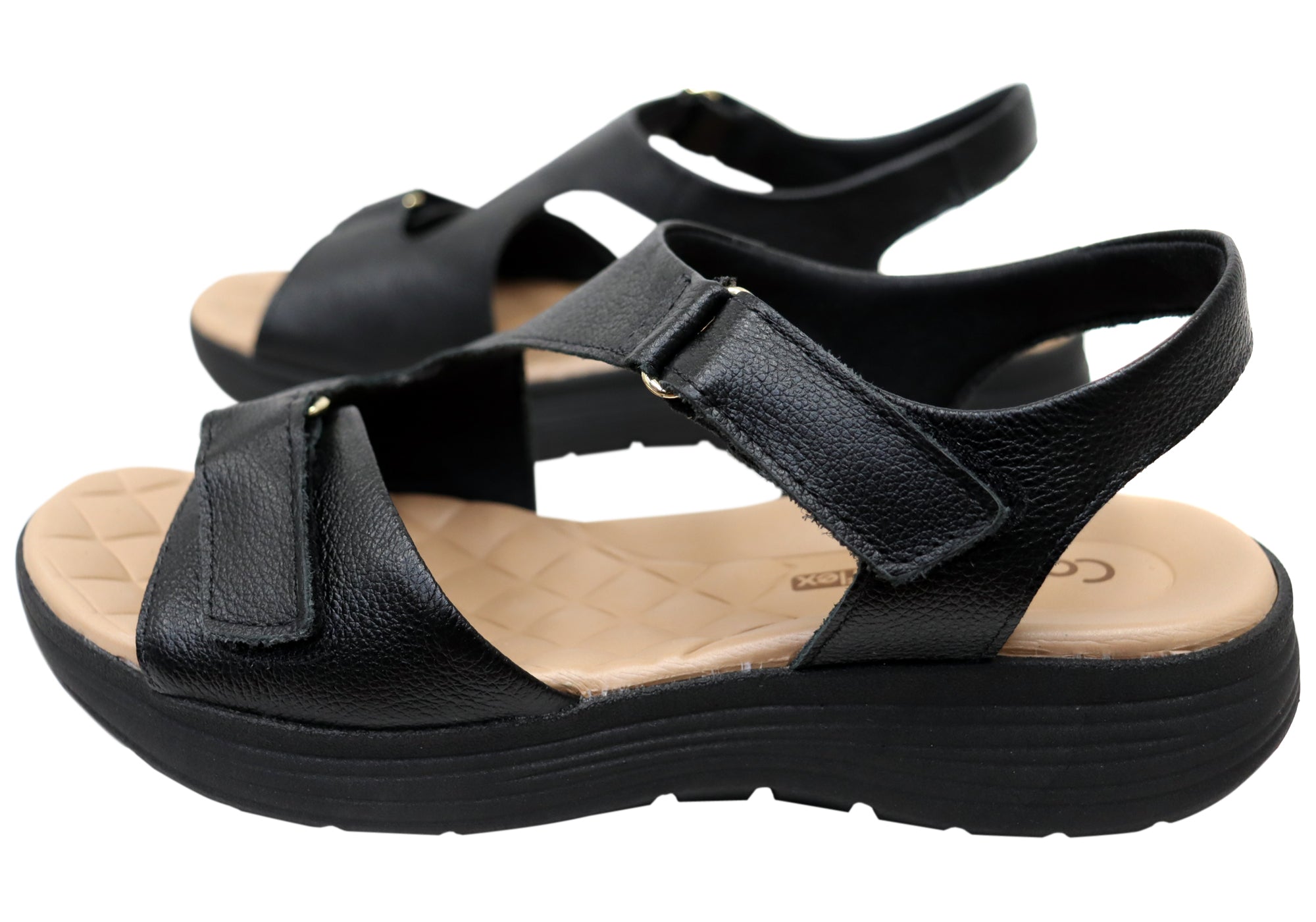 Comfortflex Darla Womens Leather Sandals With Comfortable Footbed