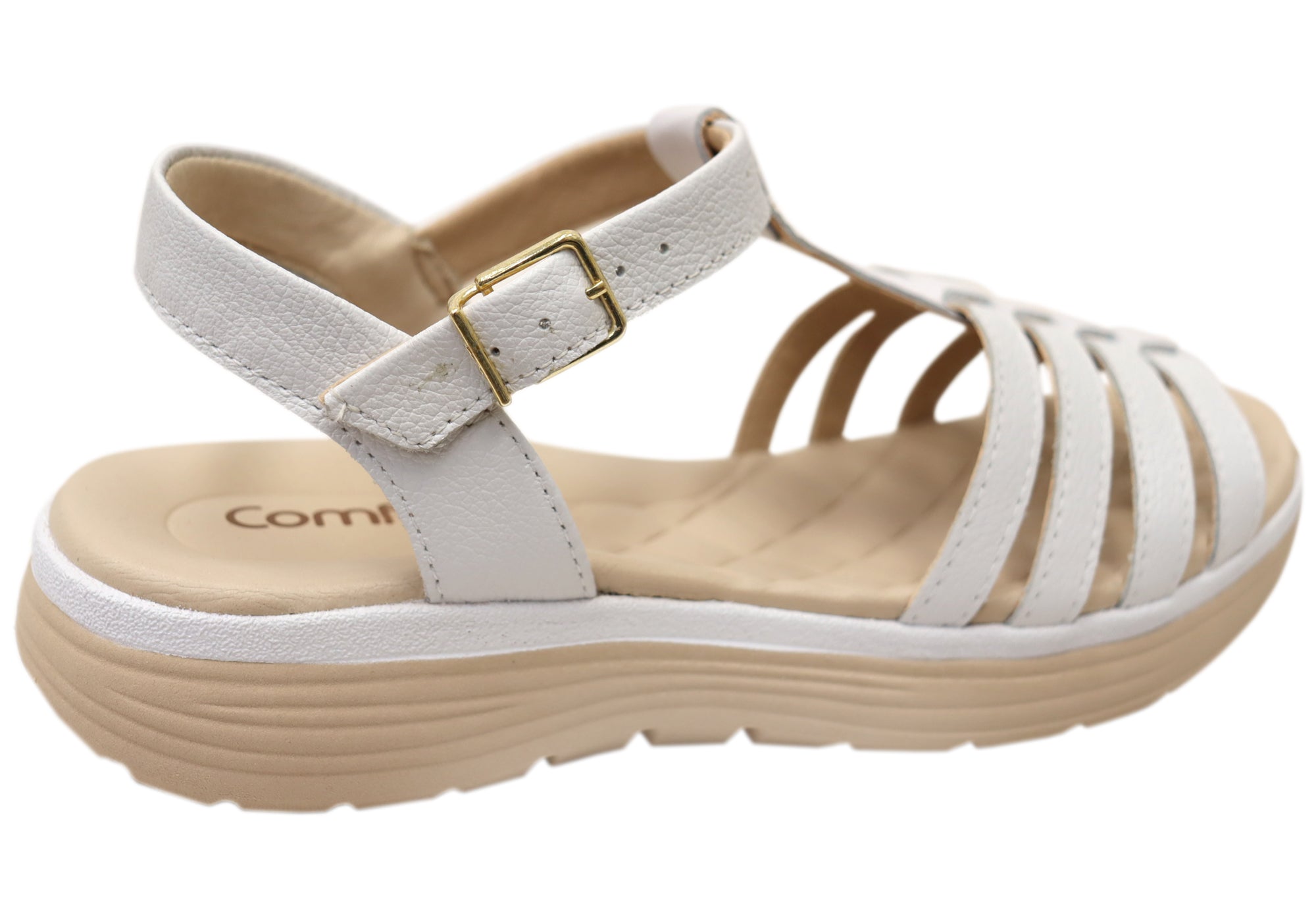 Comfortflex Winslet Womens Leather Sandals With Comfortable Footbed