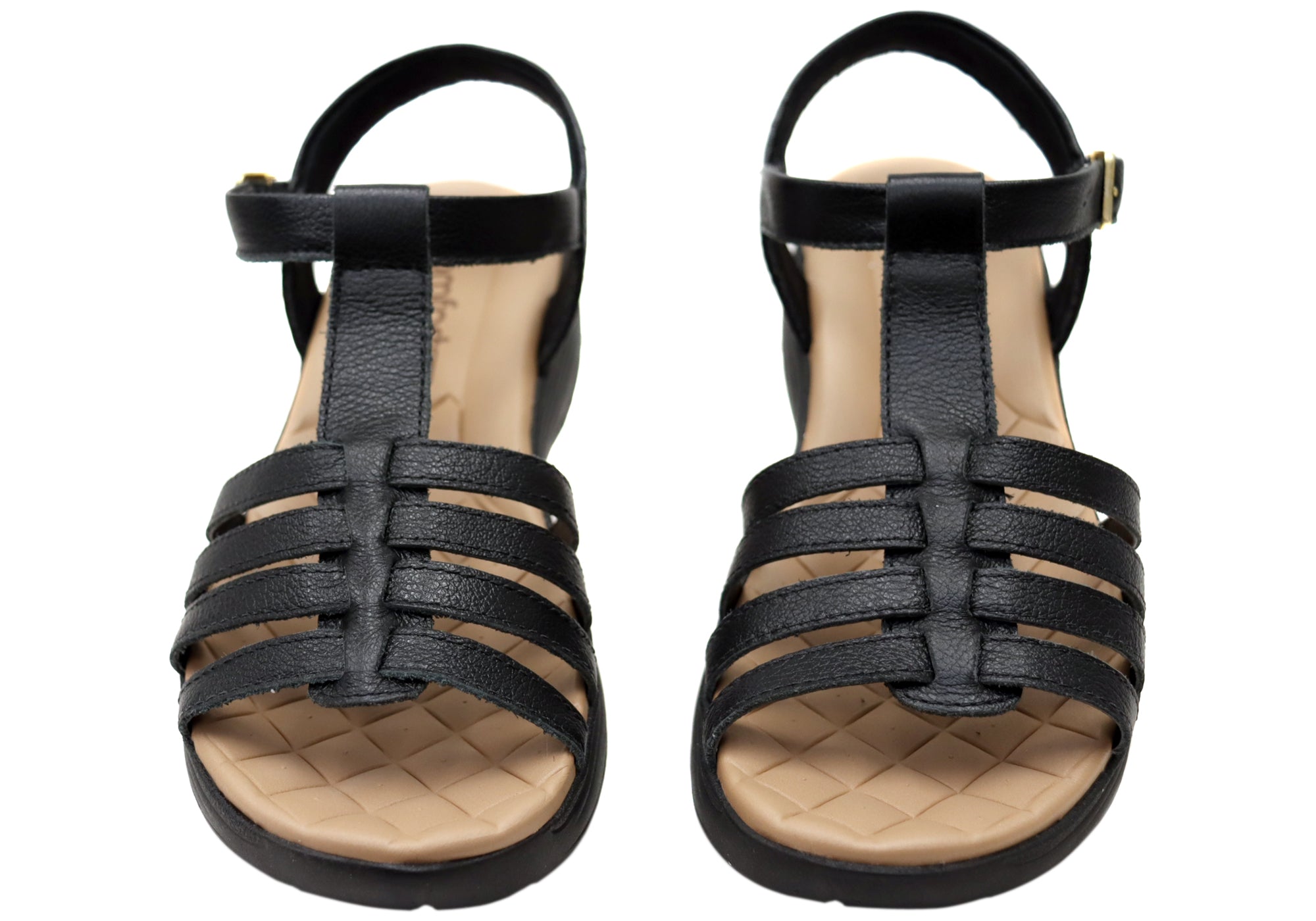 Comfortflex Winslet Womens Leather Sandals With Comfortable Footbed