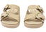 Comfortflex Daphine Womens Leather Slide Sandals With Comfort Footbed