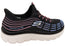 Skechers Womens Slip Ins Summits Plus Bright Wave Shoes Black Multi
