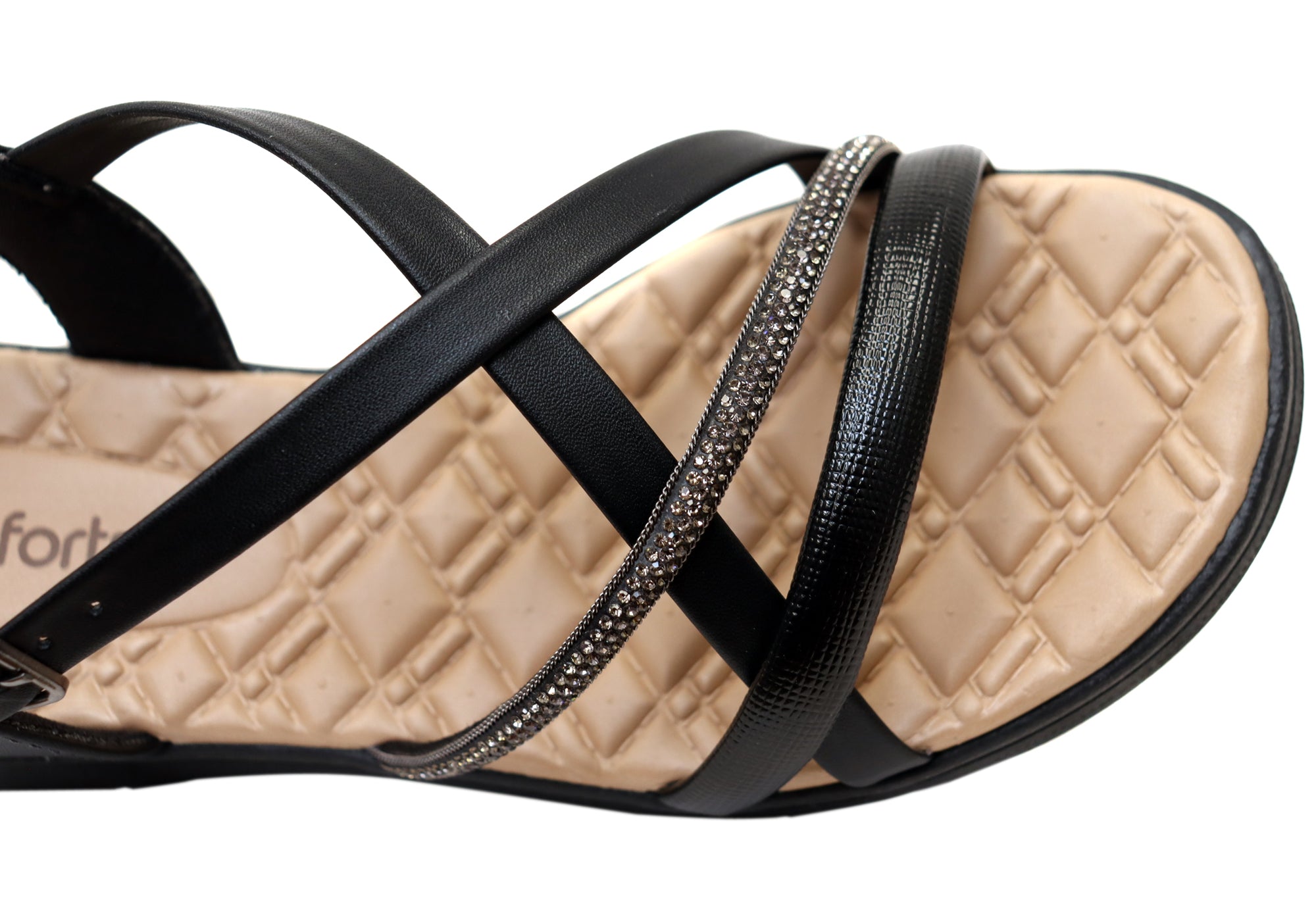 Comfortflex Beatrix Womens Strappy Sandals With Comfortable Footbed