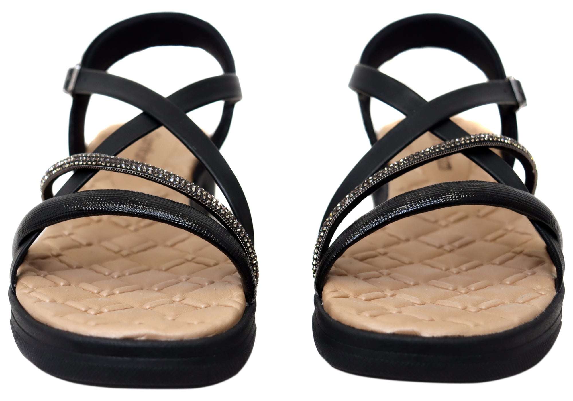 Comfortflex Beatrix Womens Strappy Sandals With Comfortable Footbed