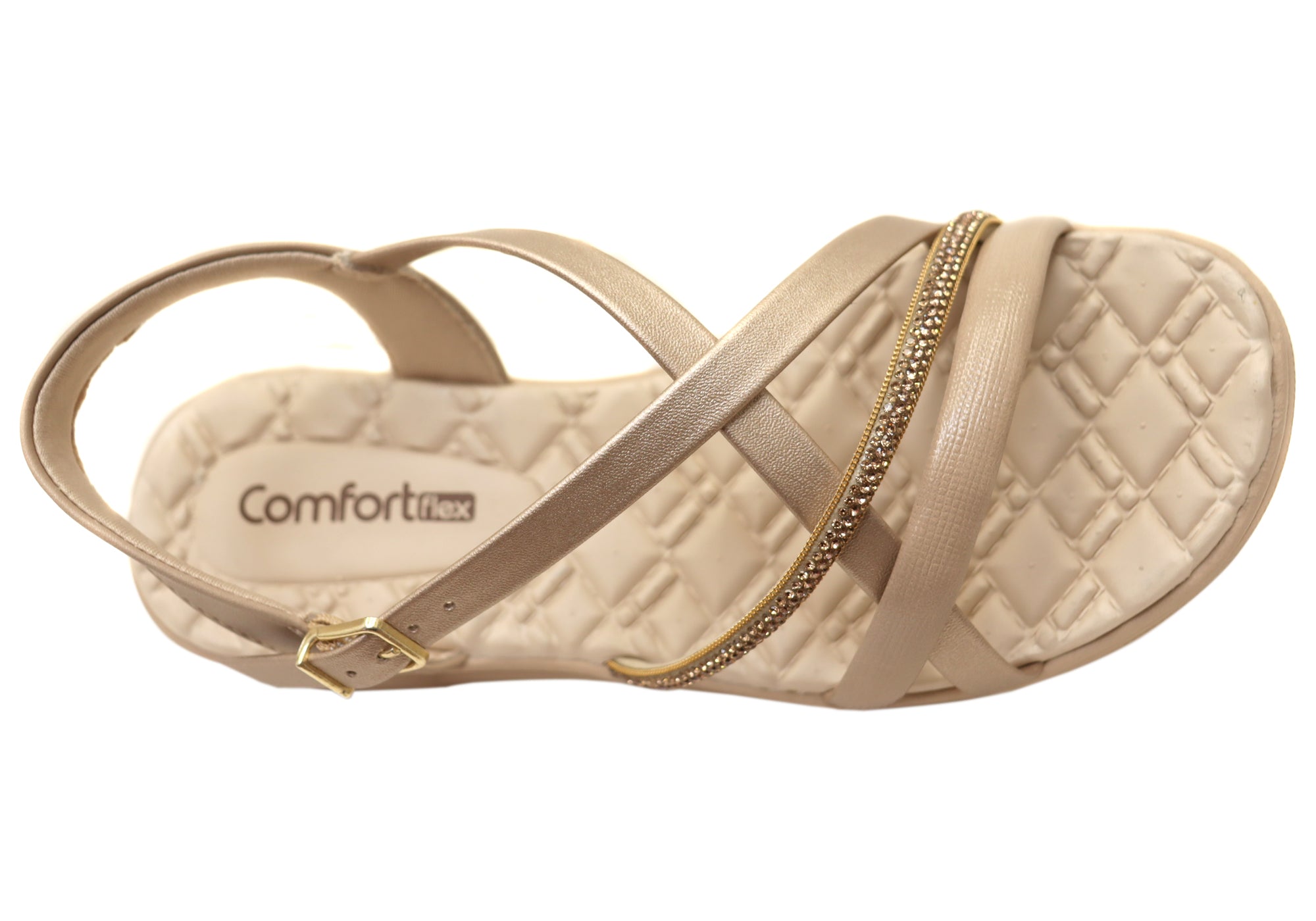 Comfortflex Beatrix Womens Strappy Sandals With Comfortable Footbed