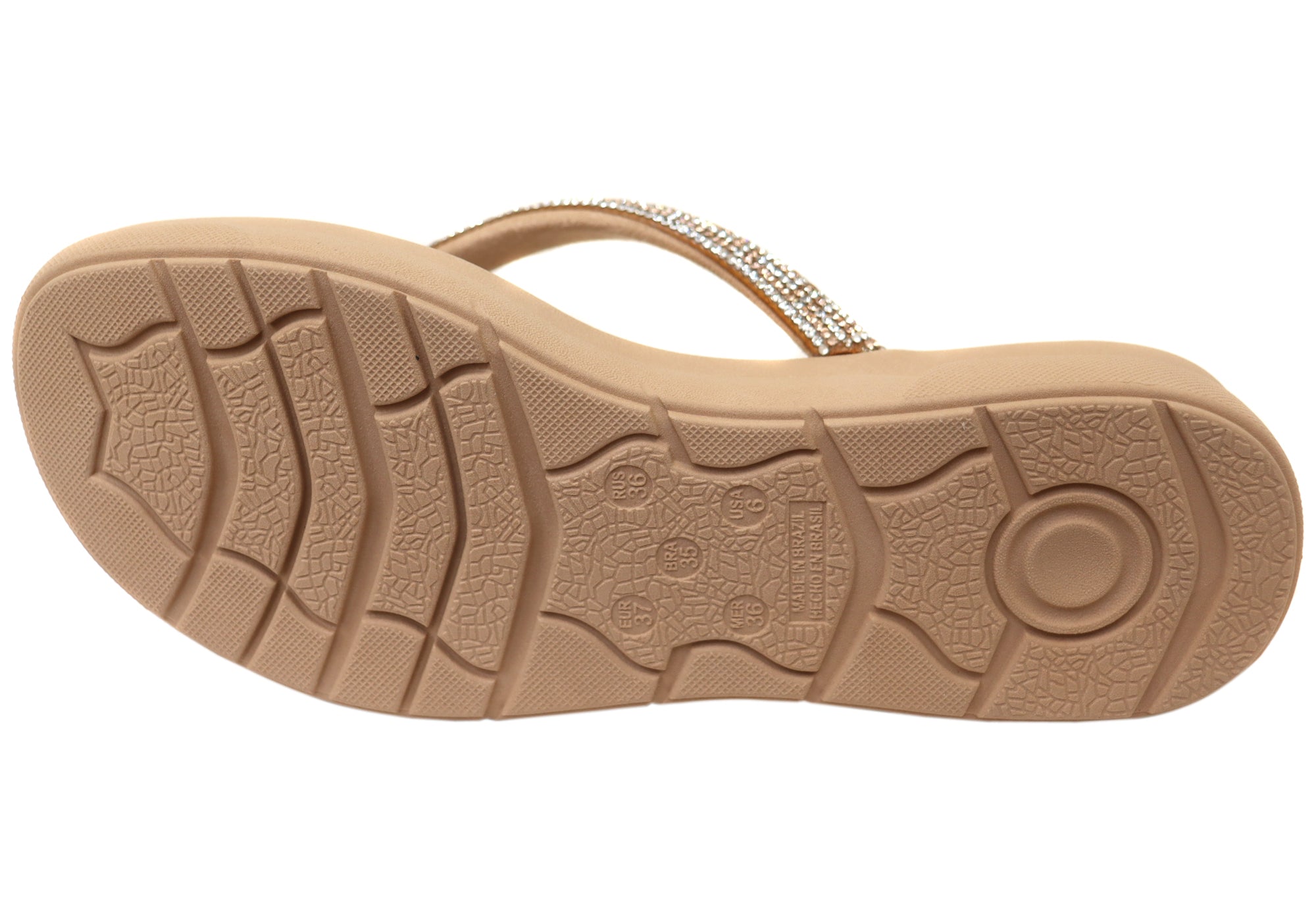 Comfortflex Calypso Womens Thongs Sandals With Comfortable Footbed