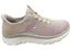 Skechers Womens Slip Ins Summits Plus Bright Wave Shoes Grey Multi