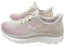 Skechers Womens Slip Ins Summits Plus Bright Wave Shoes Grey Multi