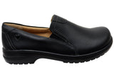 Nurse Mates Meredith Womens Comfortable Wide Fit Leather Slip On Shoes