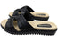 Comfortflex Kappri Womens Leather Slide Sandals With Comfort Footbed