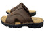 Mironneli Everglade Mens Leather Comfortable Slide Sandals