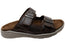 Mironneli Boardwalk Mens Leather Comfortable Slide Sandals