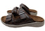 Mironneli Boardwalk Mens Leather Comfortable Slide Sandals