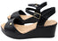 Comfortflex Honey Womens Cushioned Comfort Footbed Wedge Sandals