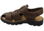 Mironneli Traveller Mens Leather Comfortable Closed Toe Sandals