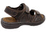 Mironneli Voyager Mens Leather Comfortable Adjustable Sandals
