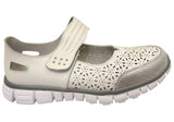 Donna Velenta Willow Womens Comfortable Leather Mary Jane Shoes