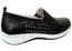 Donna Velenta Caprianna Womens Comfortable Leather Slip On Shoes