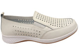 Donna Velenta Caprianna Womens Comfortable Leather Slip On Shoes