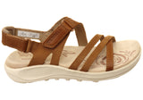 Merrell Womens Harbor Backstrap Comfortable Leather Sandals