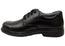 Harrison Daytona Senior Black Leather School Shoes