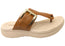 Comfortflex Clover Womens Leather Thongs Sandals With Comfort Footbed