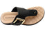 Comfortflex Clover Womens Leather Thongs Sandals With Comfort Footbed