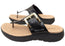 Comfortflex Clover Womens Leather Thongs Sandals With Comfort Footbed