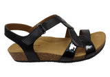 Comfortiva Garner Womens Comfort Footbed Wide Fit Leather Sandals