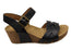 Comfortiva Erena Womens Comfort Footbed Leather Wedge Sandals