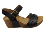Comfortiva Erena Womens Comfort Footbed Leather Wedge Sandals
