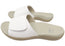 Scholl Orthaheel Samos II Womens Comfortable Supportive Slides White Brick