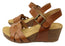 Comfortiva Erena Womens Comfort Footbed Leather Wedge Sandals