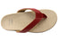 Scholl Orthaheel Sonoma Womens Supportive Comfort Thongs Sandals Red