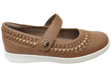 Homyped Sierra Summer Womens Leather Comfortable Mary Jane Shoes