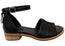 Sofft Faxyn Womens Leather Low Heel Sandals With Comfortable Footbed