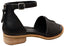 Sofft Faxyn Womens Leather Low Heel Sandals With Comfortable Footbed