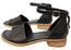 Sofft Faxyn Womens Leather Low Heel Sandals With Comfortable Footbed