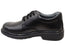 Harrison Daytona Youth Black Leather School Shoes