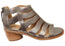 Sofft Carmen Womens Leather Mid Heel Sandals With Comfortable Footbed