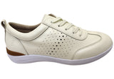 Homyped Gail Lace Womens Leather Comfortable Supportive Lace Up Shoes