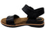 Sofft Bali Womens Leather Sandals With Cushioned Comfort Footbed