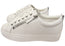 Florsheim Womens Comfortable Leather Sabrina Lace To Toe Sneakers
