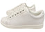 Florsheim Womens Comfortable Leather Crossover Cap Cap Toe Sneakers