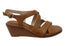 Sofft Gigi Womens Leather Wedge Sandals With Comfortable Footbed