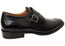 Florsheim Mens Sentinel Monk EE Extra Wide Comfort Leather Dress Shoes