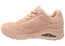 Skechers Womens Uno Stand on Air Comfortable Shoes Light Pink